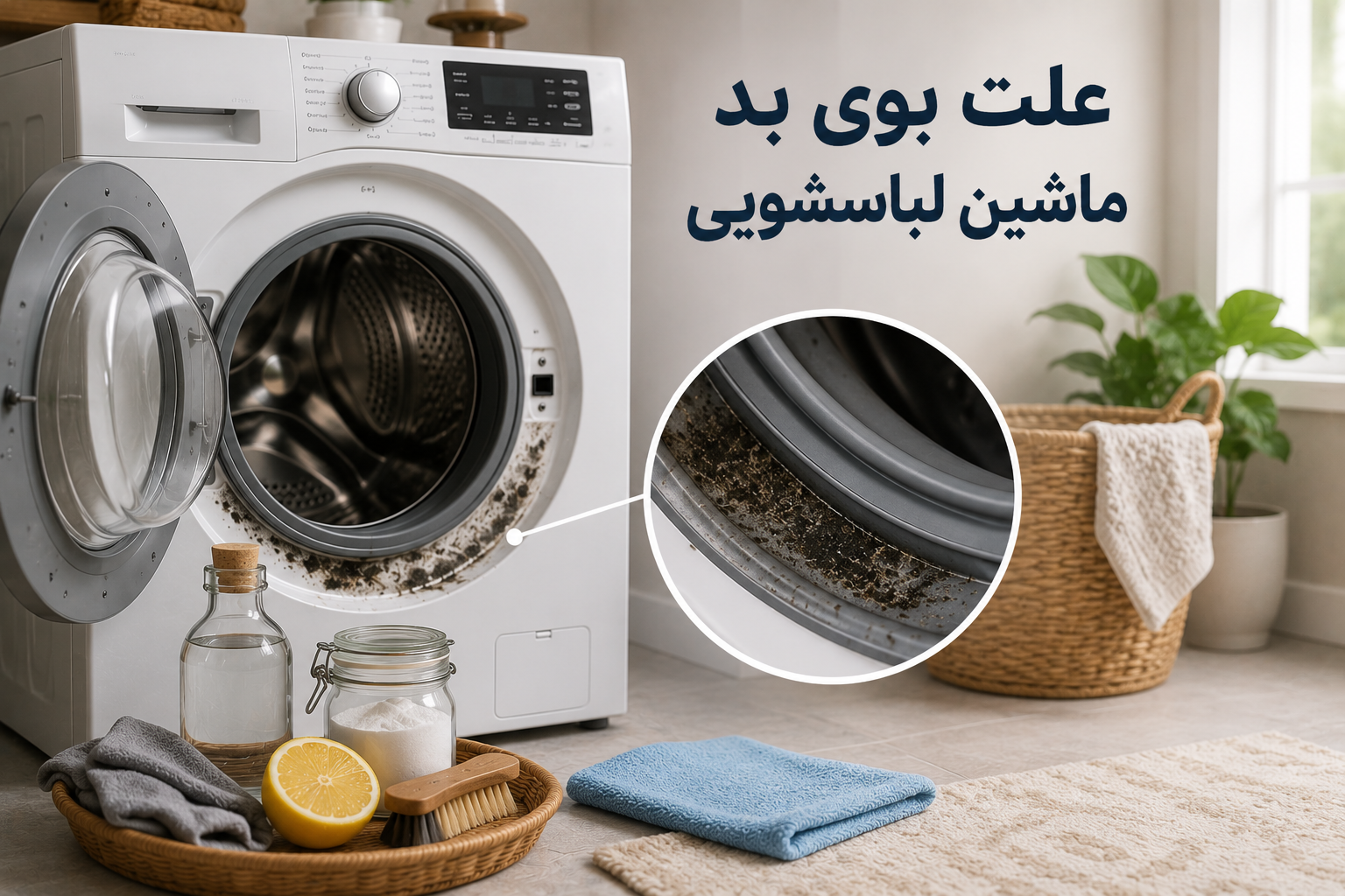 علت بوی بد ماشین لباسشویی