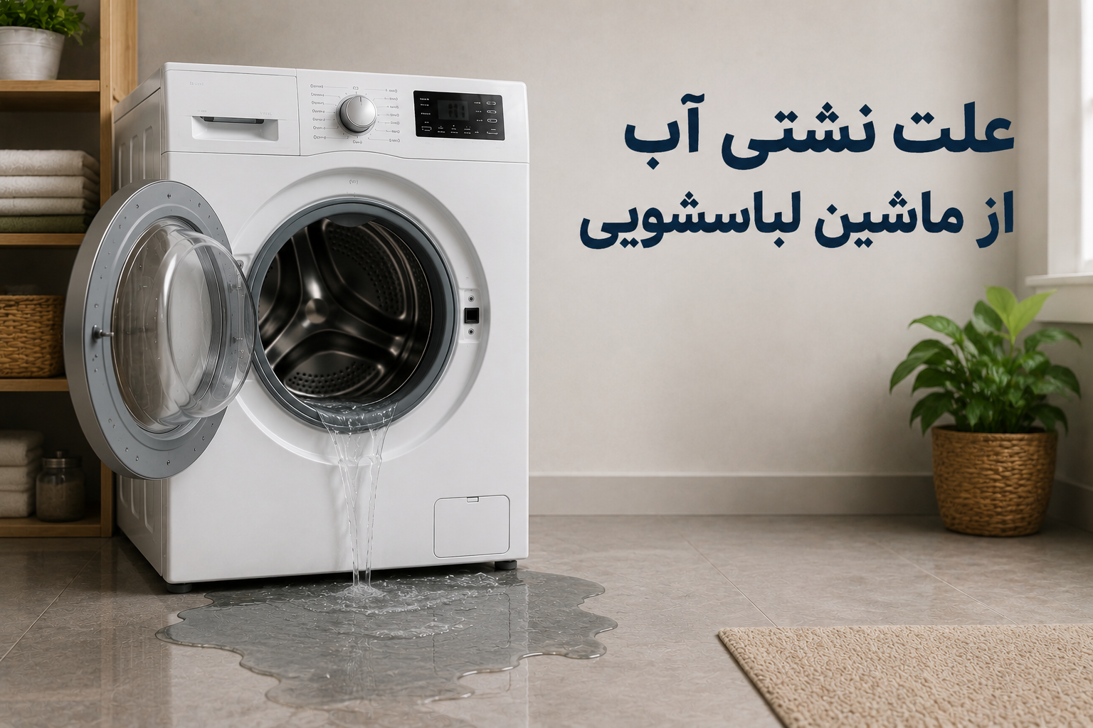 علت نشتی آب از ماشین لباسشویی