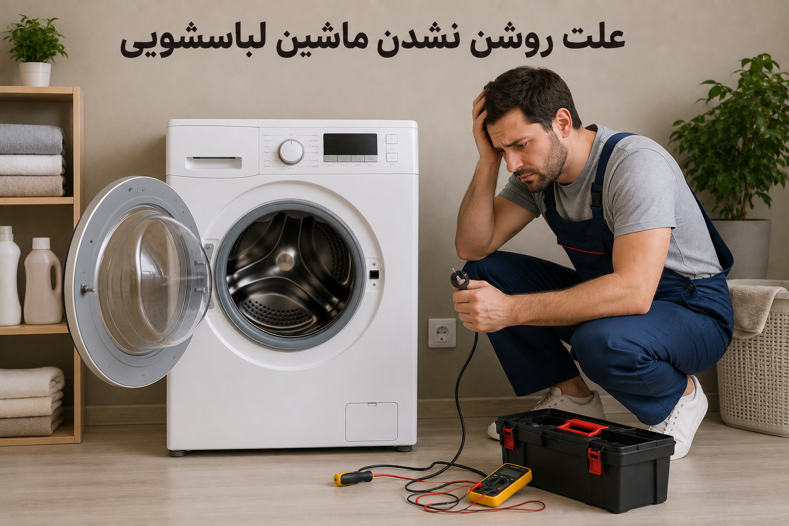 علت روشن نشدن ماشین لباسشویی | بررسی دلایل و روش های عیب یابی