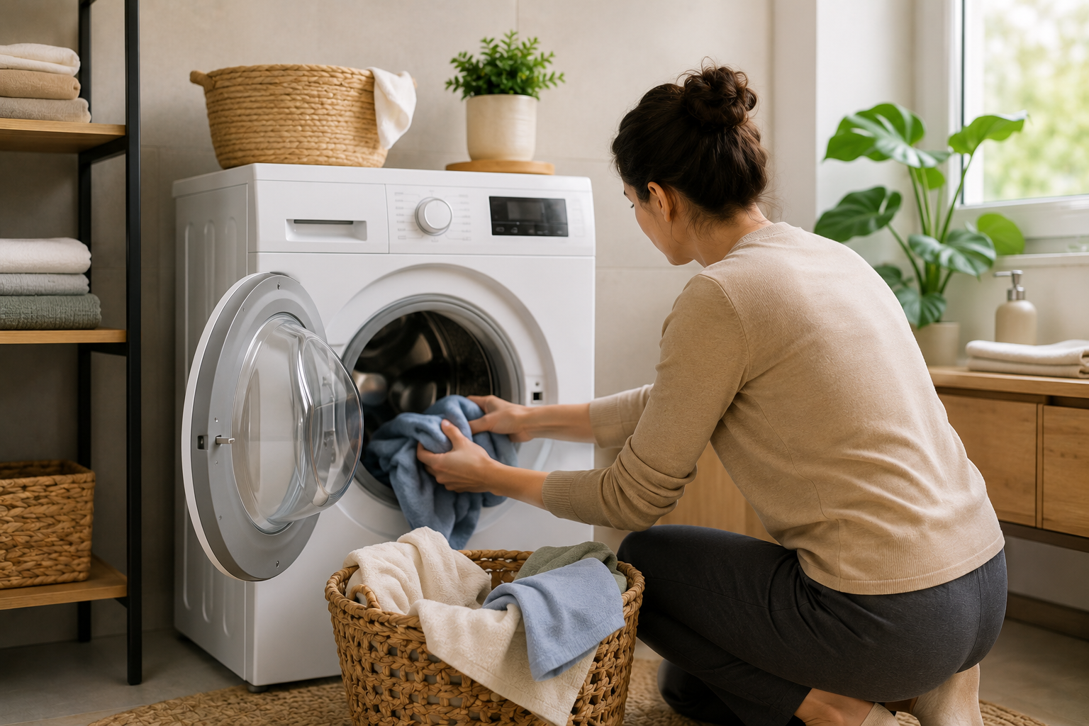 بهترین وقت روشن کردن ماشین لباسشویی